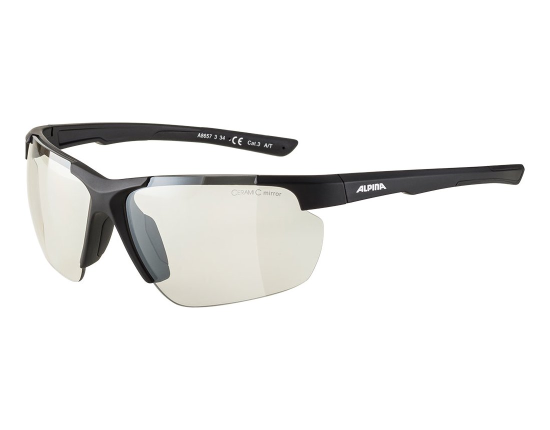 Alpina Defey HR okulary sportowe black matt/clear