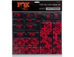 Fox Racing Custom Fork / Shox Kit 2021 zestaw naklejek red