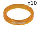 FSA Polycarbonate 1 1/8 podkładki pod mostek pomarańczowy przezr 5mm 10szt.