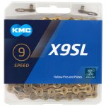 KMC X9sl Ti-N 9s łańcuch MTB szosa + spinka  