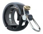 Knog Oi Luxe dzwonek rowerowy black / grey Small (22,2mm)