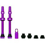 Muc-Off Tubeless Valve Kit V2 Universal 60mm purple wentyle